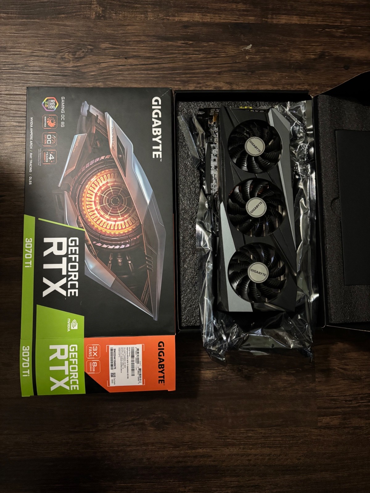 GIGABYTE GeForce RTX 3070 Ti GAMING OC